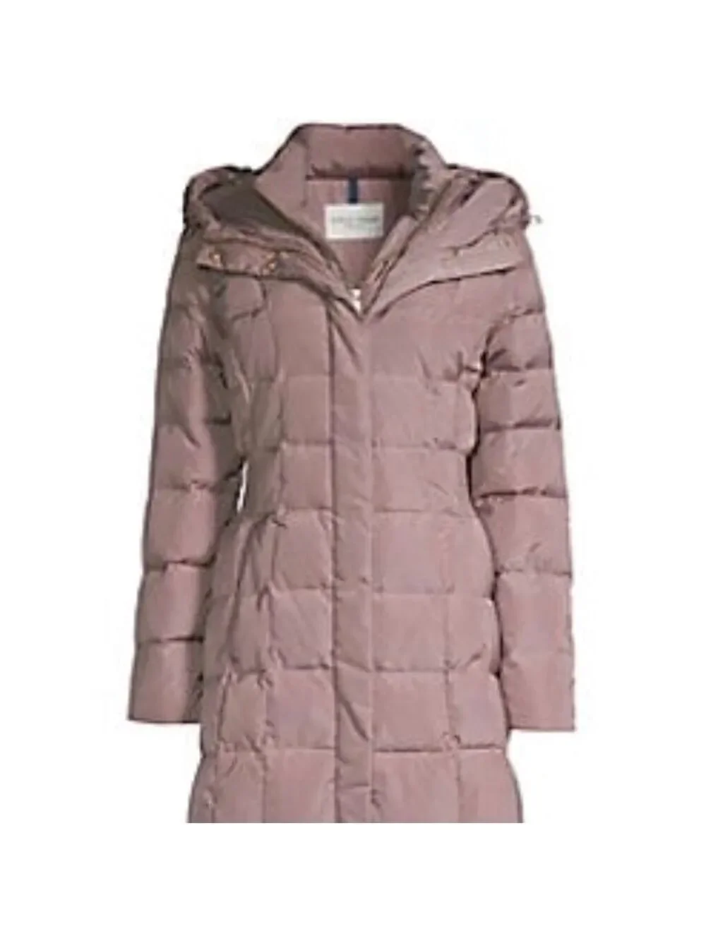 NEW-COLE Haan Signature Hooded Puffer Maxi Coat LG